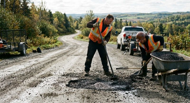 Dirt Road Pothole Repair