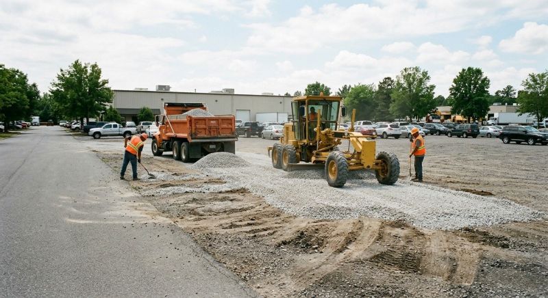 Parking Lot Excavation in Roswell, GA